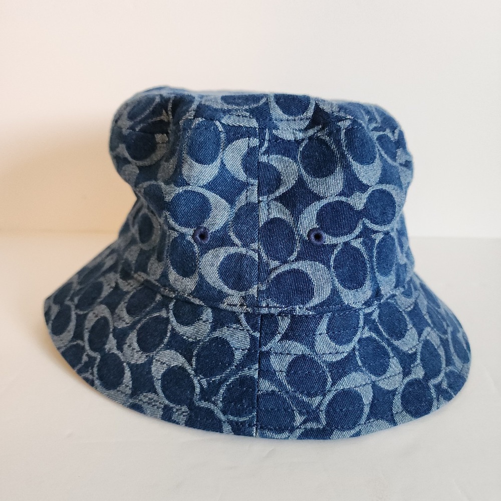 Coach Blue Patterned Bucket Hat - Picture 4 of 7